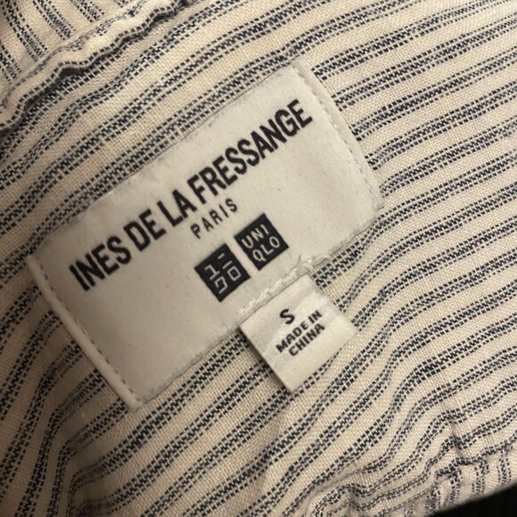 Ines De La Fressange x Uniqlo striped linen shirt-jacket - Picture 3 of 5